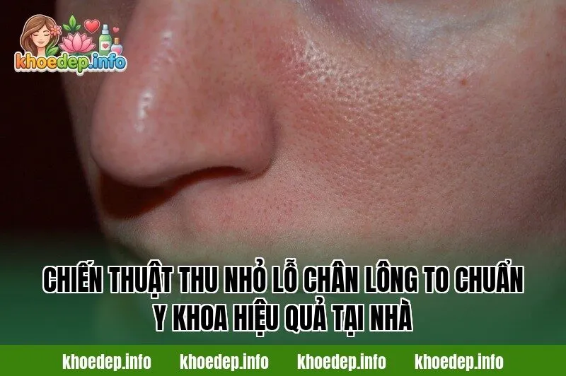 Chiến thuật thu nhỏ lỗ chân lông to chuẩn y khoa hiệu quả tại nhà