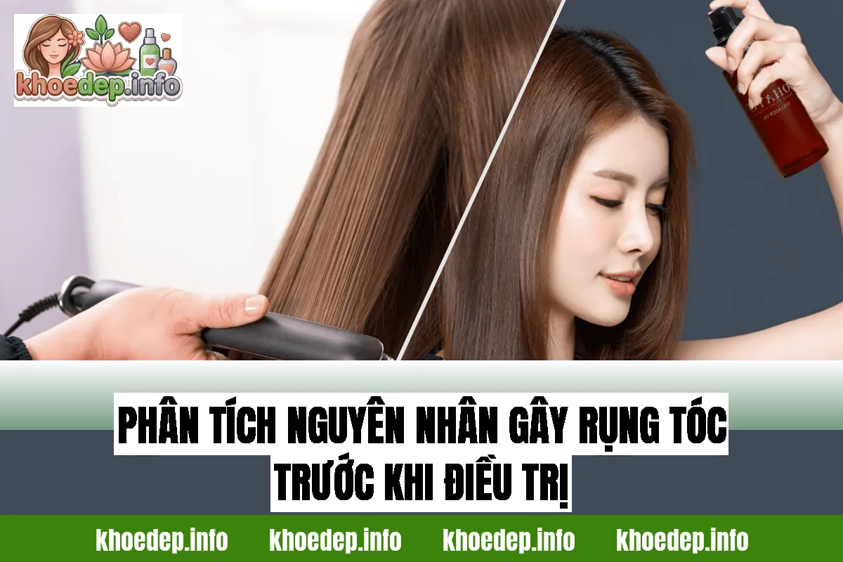 Phân tích nguyên nhân gây rụng tóc trước khi điều trị