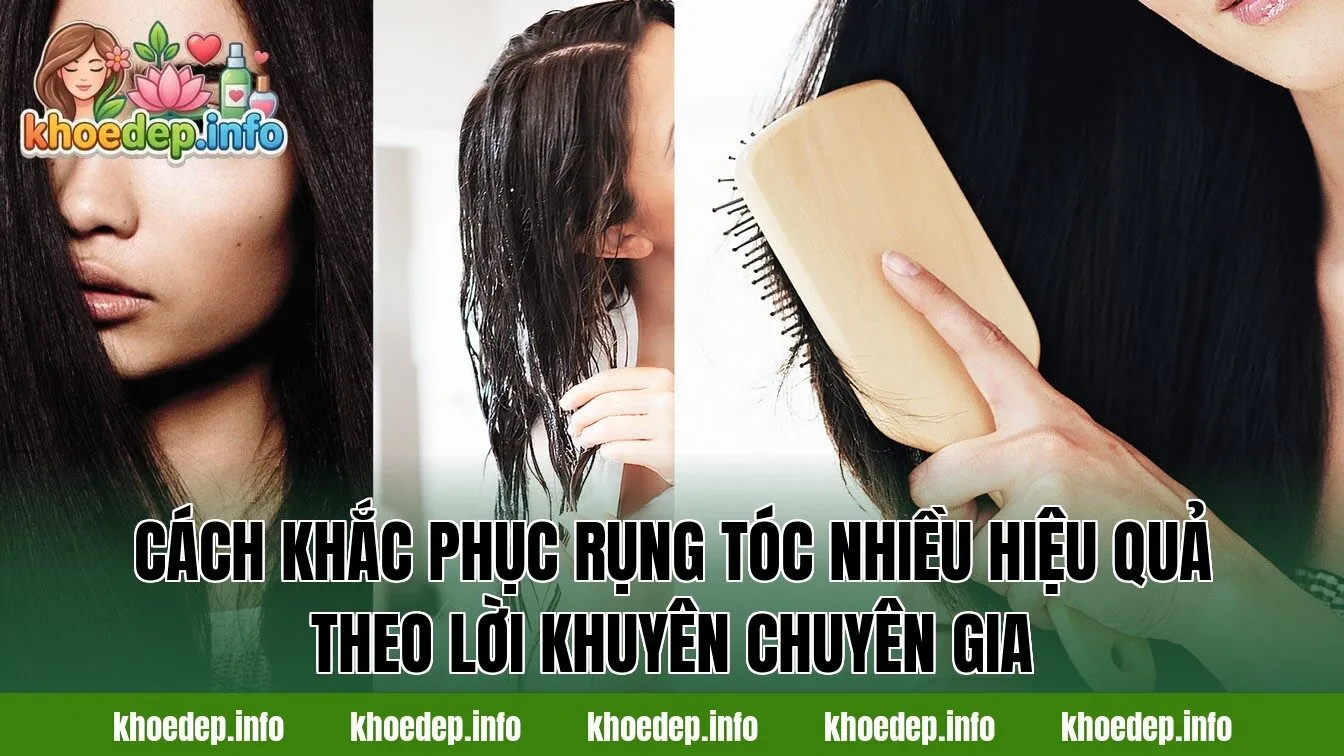 Cách khắc phục rụng tóc nhiều hiệu quả theo lời khuyên chuyên gia