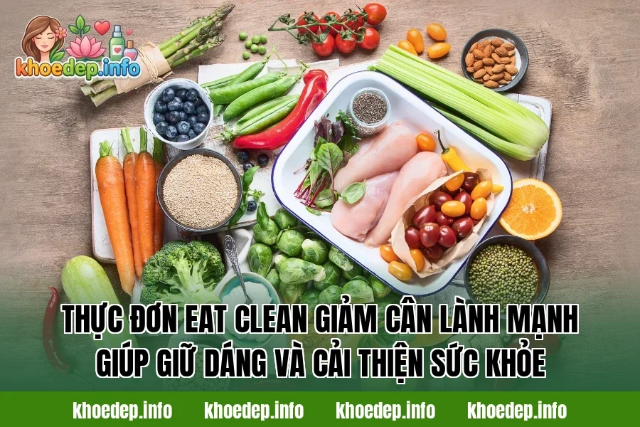Thực đơn eat clean giảm cân lành mạnh giúp giữ dáng và cải thiện sức khỏe