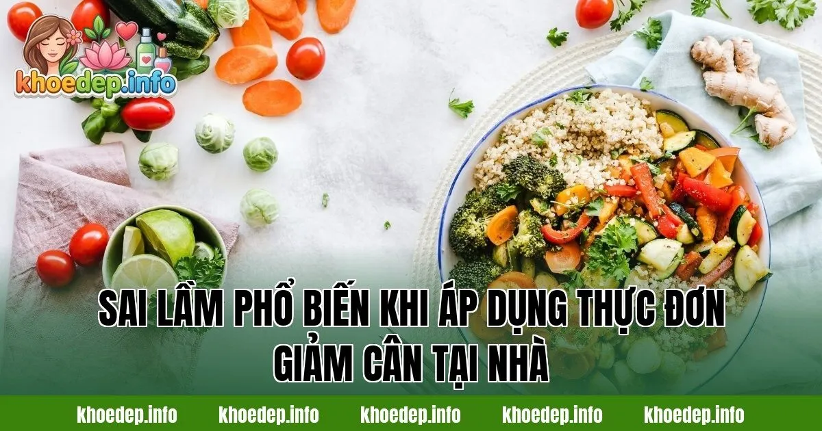 Sai lầm phổ biến khi áp dụng thực đơn giảm cân tại nhà