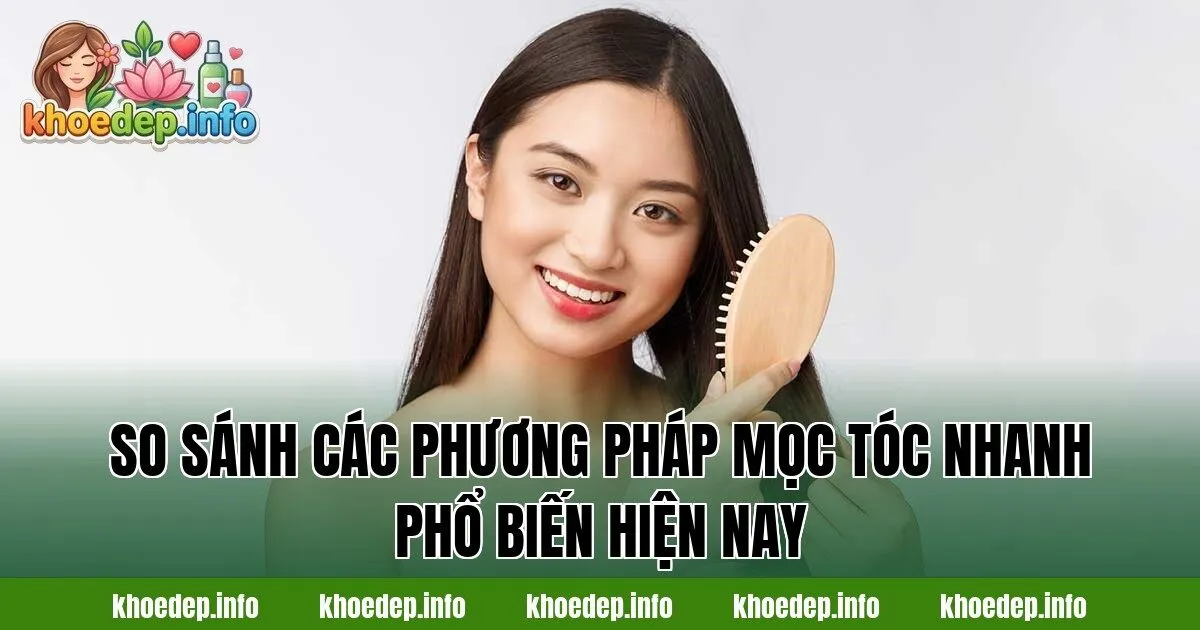 So sánh các phương pháp mọc tóc nhanh phổ biến hiện nay