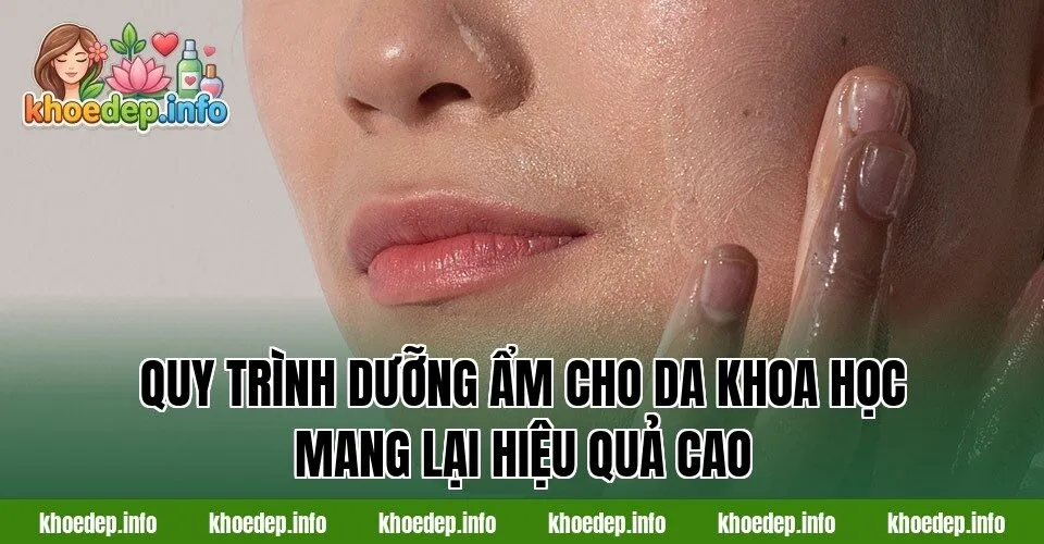 Quy trình dưỡng ẩm cho da khoa học mang lại hiệu quả cao