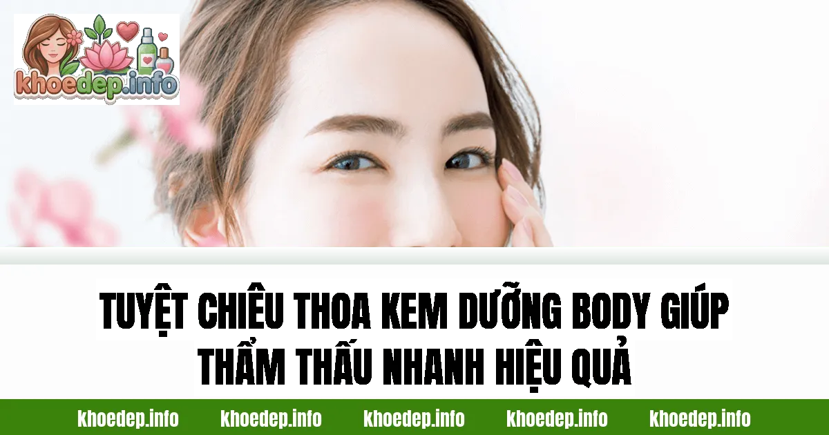 Tuyệt chiêu thoa kem dưỡng body giúp thẩm thấu nhanh hiệu quả