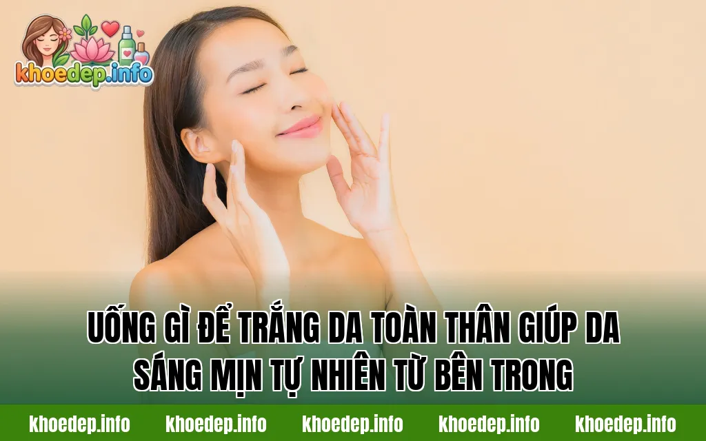 Uống gì để trắng da toàn thân giúp da sáng mịn tự nhiên từ bên trong