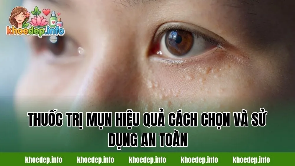 Thuốc trị mụn hiệu quả cách chọn và sử dụng an toàn