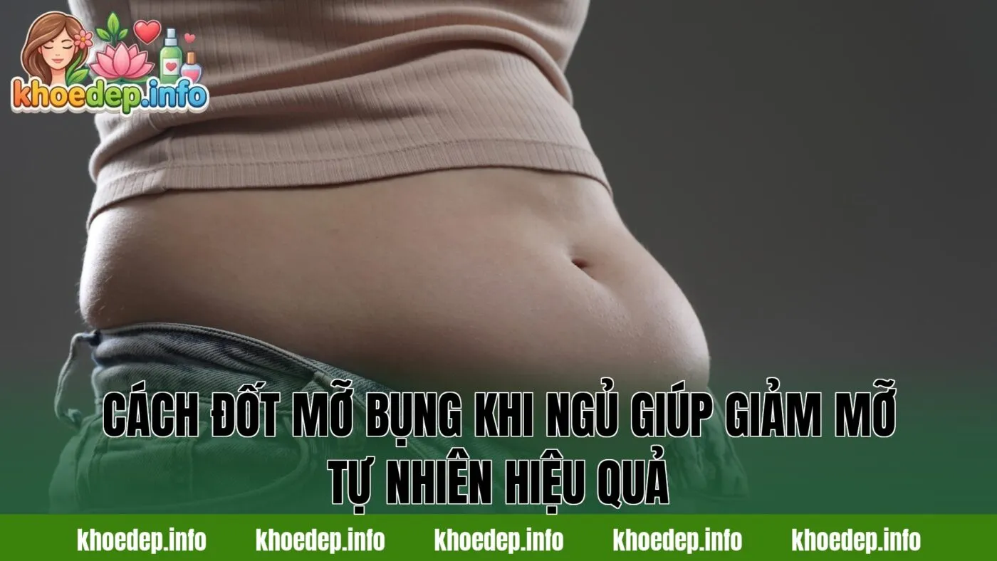 cách đốt mỡ bụng khi ngủ giúp giảm mỡ tự nhiên hiệu quả