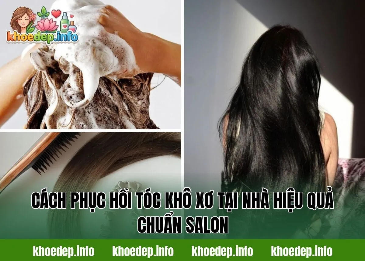 Cách phục hồi tóc khô xơ tại nhà hiệu quả chuẩn salon