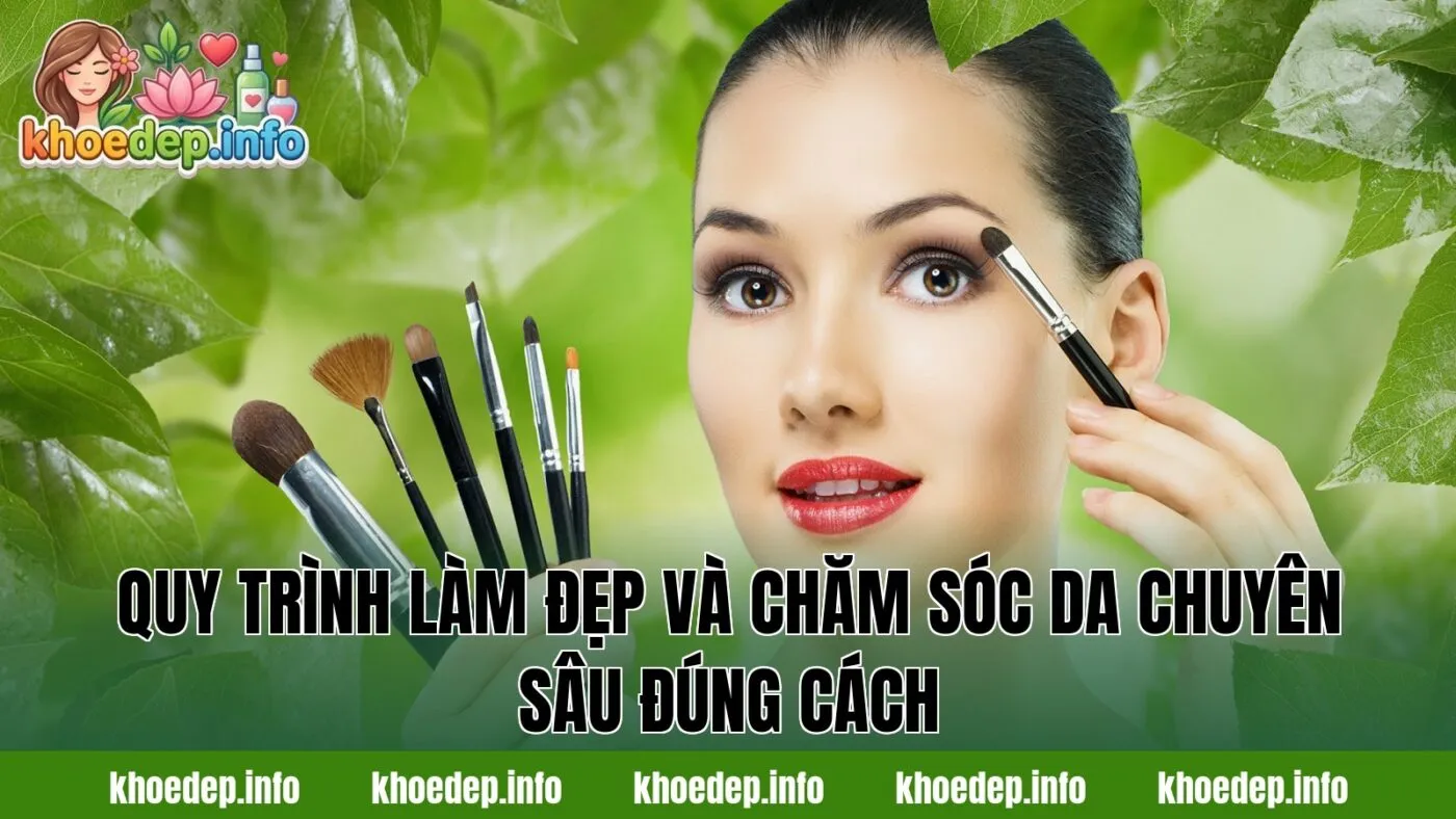 Quy trình làm đẹp và chăm sóc da chuyên sâu đúng cách