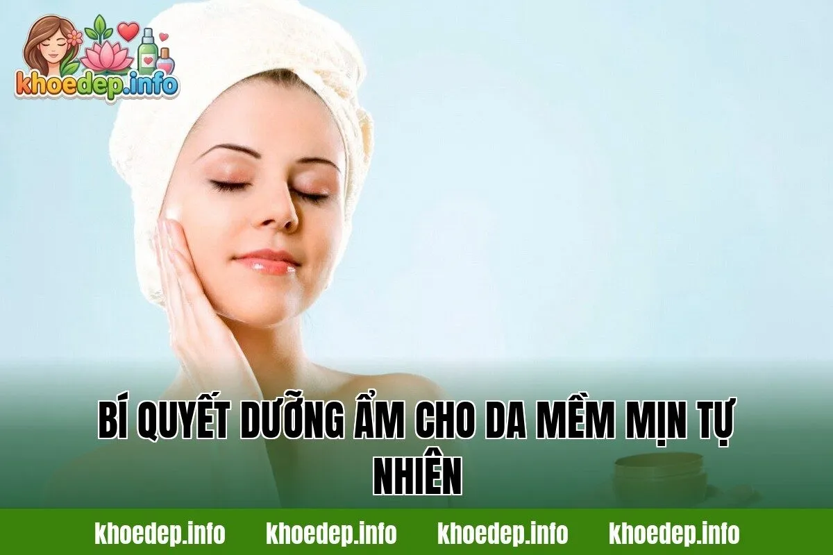 Bí quyết dưỡng ẩm cho da mềm mịn tự nhiên