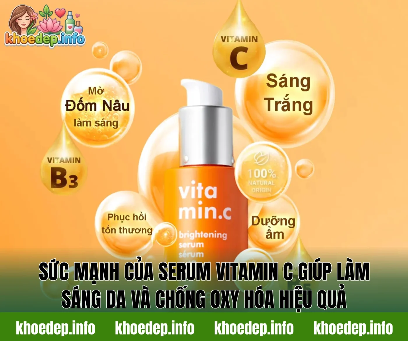 Sức mạnh của serum vitamin C giúp làm sáng da và chống oxy hóa hiệu quả