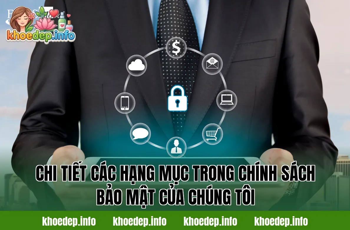 Chi tiết các hạng mục trong chính sách bảo mật của chúng tôi