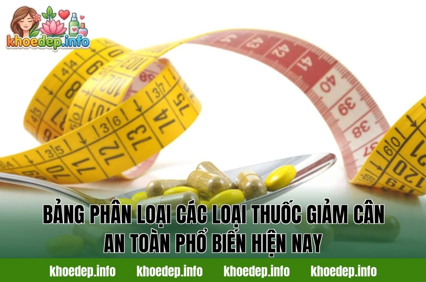 Bảng phân loại các loại thuốc giảm cân an toàn phổ biến hiện nay