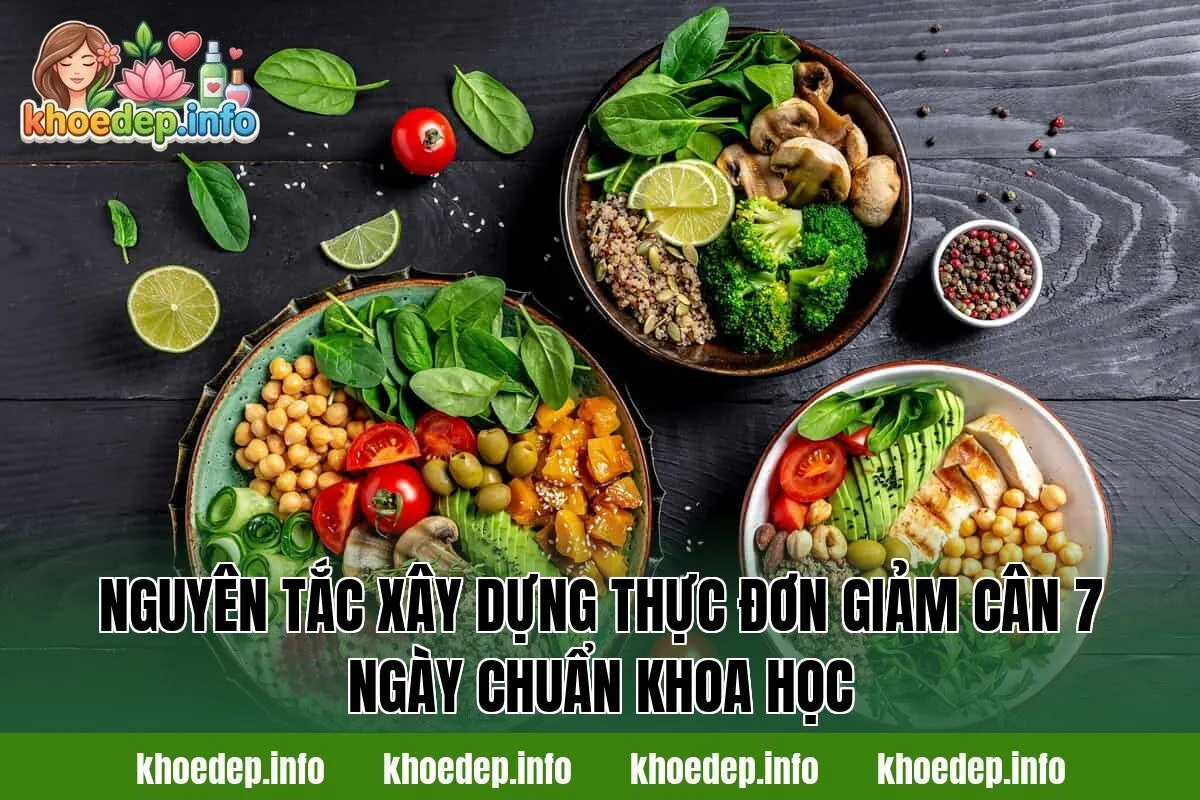 Nguyên tắc xây dựng thực đơn giảm cân 7 ngày chuẩn khoa học
