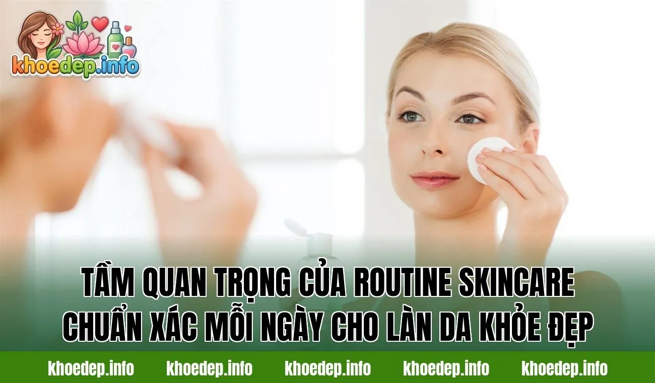 Tầm quan trọng của routine skincare chuẩn xác mỗi ngày cho làn da khỏe đẹp