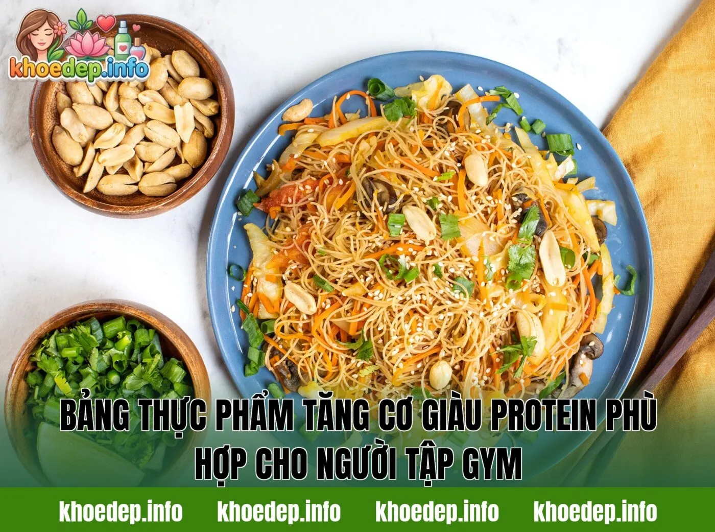 Bảng thực phẩm tăng cơ giàu protein phù hợp cho người tập gym