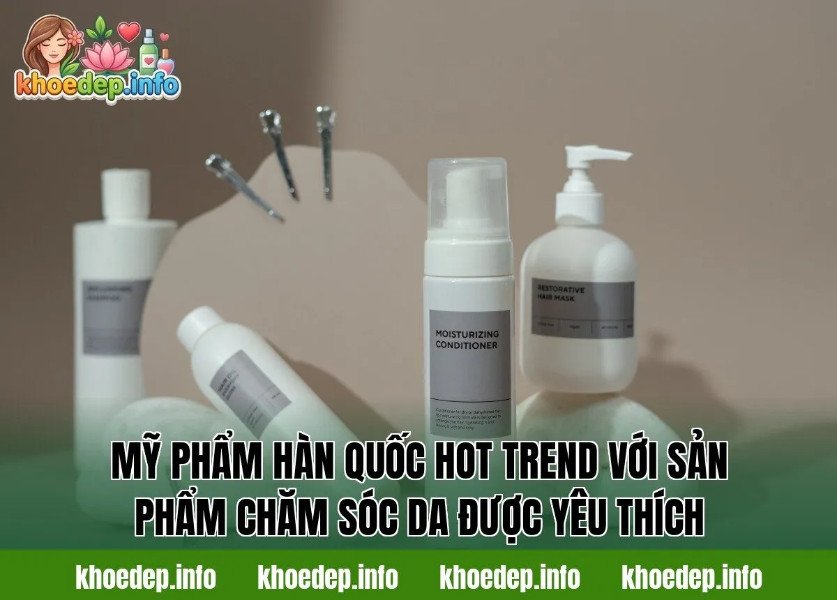 mỹ phẩm hàn quốc hot trend với sản phẩm chăm sóc da được yêu thích