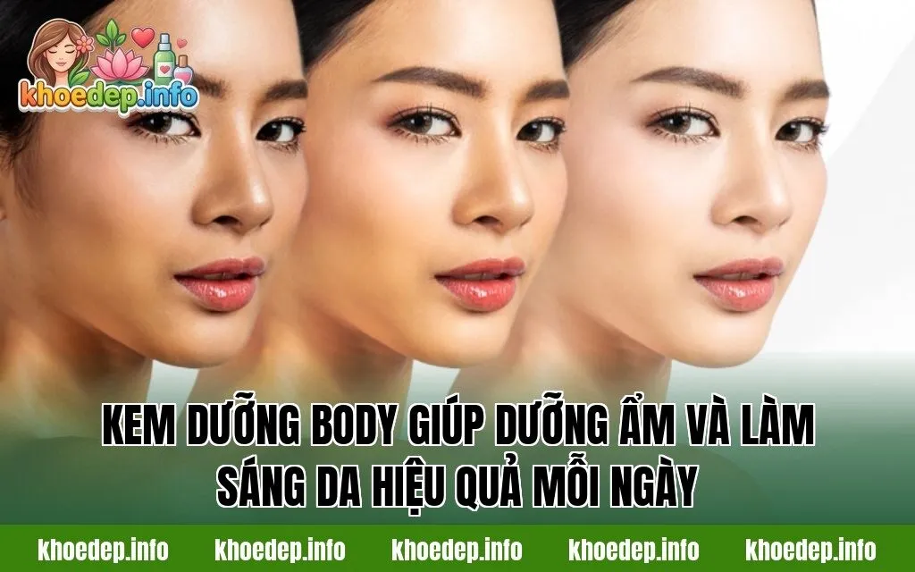 Kem dưỡng body giúp dưỡng ẩm và làm sáng da hiệu quả mỗi ngày